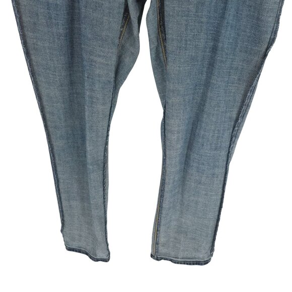 Levi Boyfriend Mid Rise Jeans Dark Blue Wash Classic 32 - Picture 11 of 16